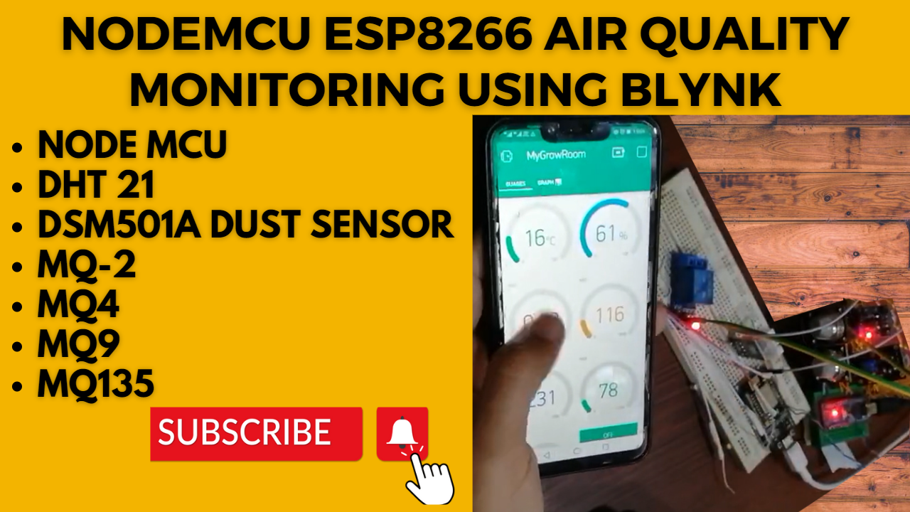 Thumbnail NodeMCU Esp8266 Air Quality Monitoring using BLYNK.png