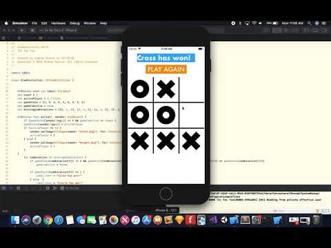 Tic Tac Toe Game Using Swift With Xcode