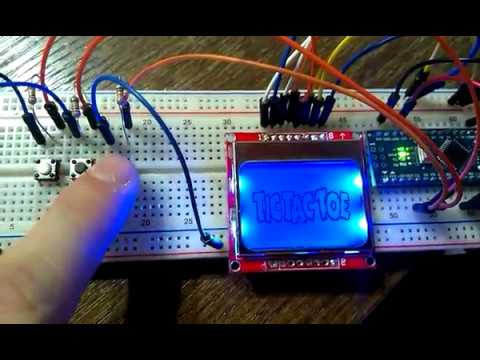 Tic Tac Toe for Nokia 5110 with Arduino