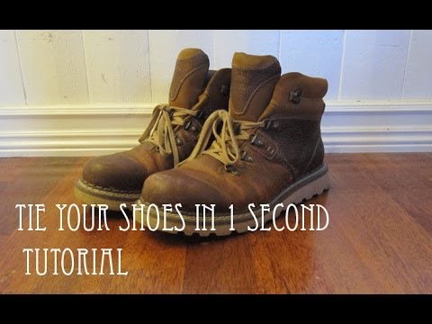 Tie your shoes in 1 second || Tutorial