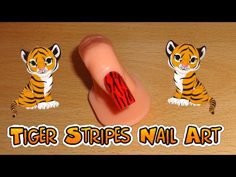 Tiger Stripes Nail Art - DIY Sharpie Nail Art