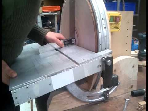 Tilting table - diy disk sander