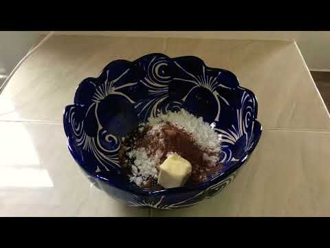 Time lapse of Making Chocolate Frosting