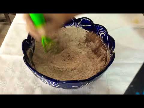 Time-lapse Of Mixing Wacky Chocolate Cake Ingredients