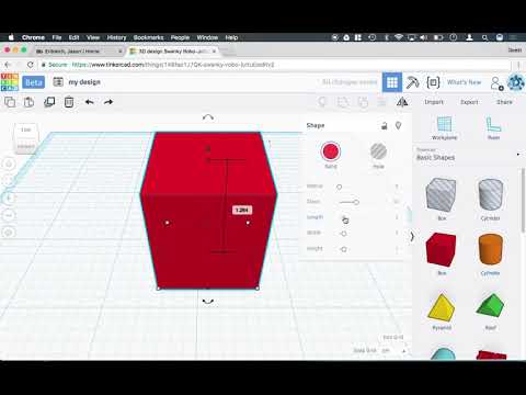 TinkerCAD 4   Manipulating the Shapes