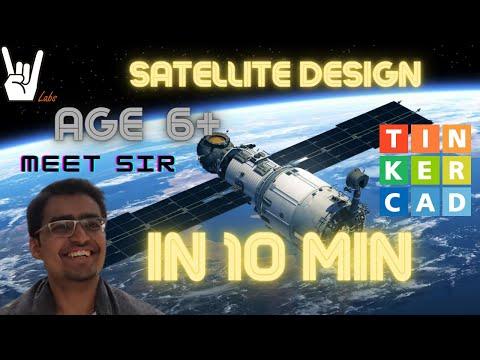 TinkerCAD tutorial - Satellite in 10 min