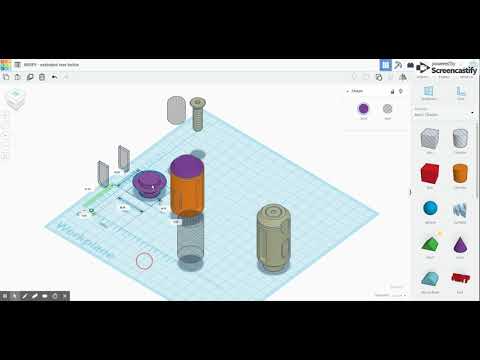 Tinkercad tricks with a 3D design for NERF9 rear bottle