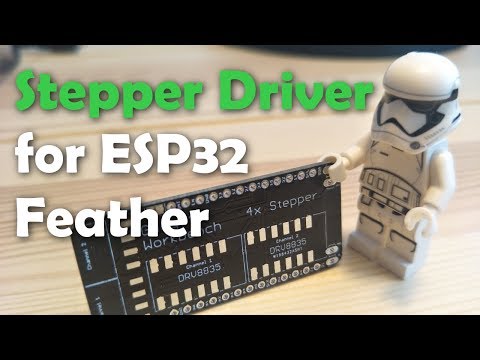 Tiny Stepper Motor Driver Carrier for ESP32 Feather