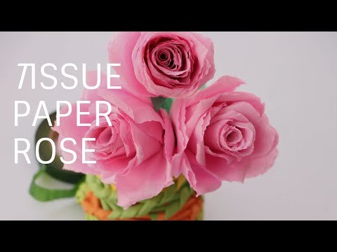 Tissue Paper Rose - Learn How To Make Tissue Paper Rose