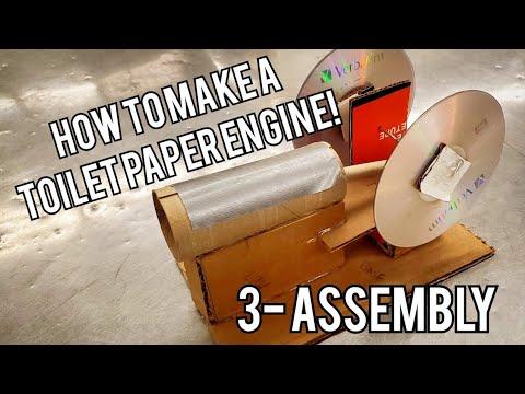 Toilet Paper Engine 3 - Assembling the Crankshaft