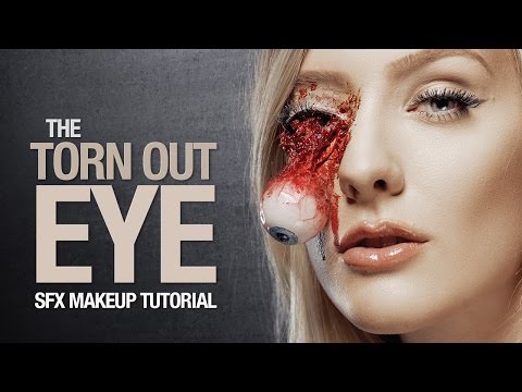 Torn out eye special fx makeup tutorial