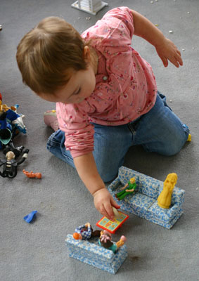 Tot Playing With Furniture