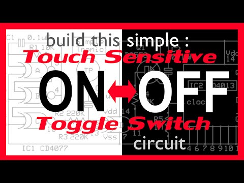 Touch Sensitive Toggle Switch circuit