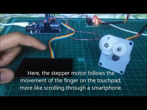 Touch pad controlled stepper motor | Arduino