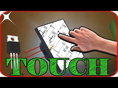 Touch switch circuit using transistor MOSFET for any electronic projects