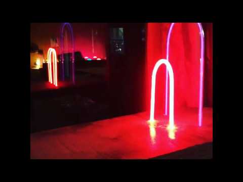 Touch-Sensitive Concrete &amp;amp; Neon Table 1