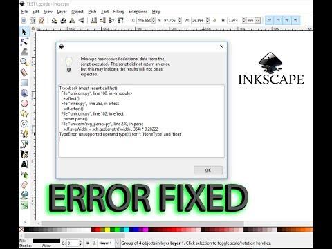 Traceback (most recent call last) Inkscape error solved