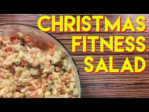 Traditional Czech Christmas Salad | Fitness Variation Only Veggies Almost Low Carbs Christmas Salad