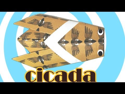 Traditional Origami Cicada Instructions