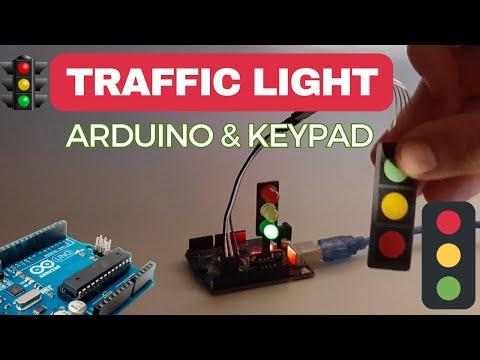 Traffic Light Using a Membrane Keypad and Arduino