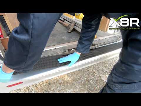 Trafic Vivaro Primastar Rear Bumper Protector Cover Tread Strip Guard Install Instructions Guide