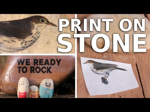 Transfer your PHOTO to STONE! (Print on Stone, Gel Medium Photo Transfer)