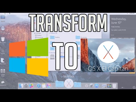 Transform Windows 10 to Mac OS X El Capitan