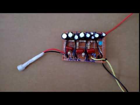 Transistor Microphone Amplifier - Wooden Box Tapping