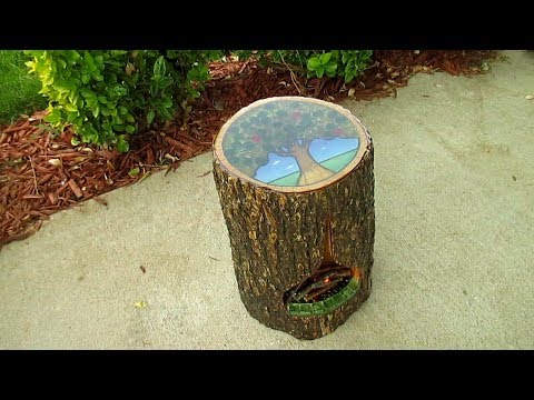 Tree Stump Side Table
