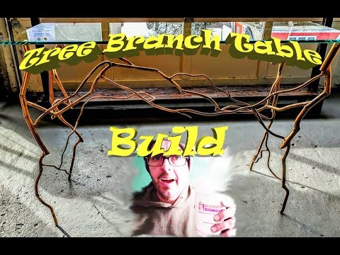 Tree branch Glass table | Awesome Build Video #metalart #sculpture