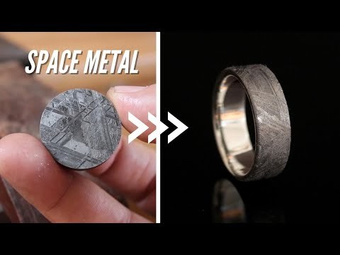 Turning Space Metal Into A Ring (Meteorite Ring)