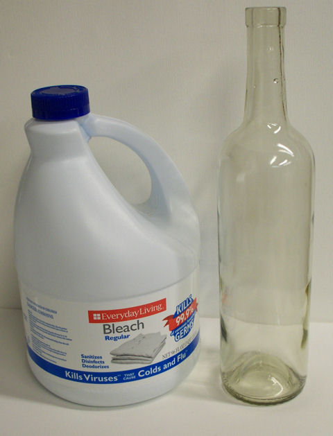 Turning a Wine Bottle into an Oil Bottle 007.JPG