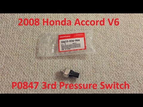 Tutorial: 2008 Honda Accord V6 3rd Pressure Switch Replacement