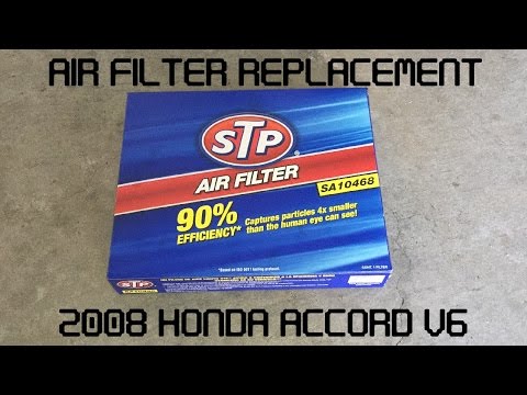 Tutorial: Replace 2008 Honda Accord V6 Air Filter