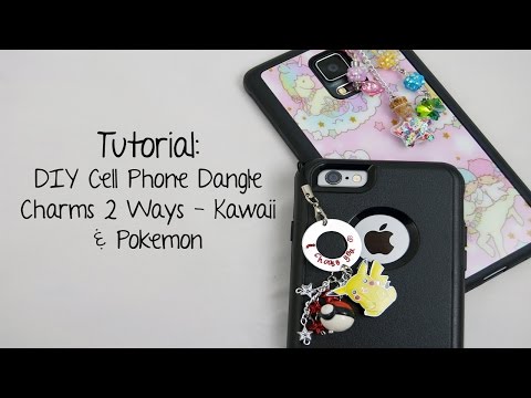 Tutorial - DIY Cell Phone Dangle Charms - Kawaii &amp;amp; Pokemon Style