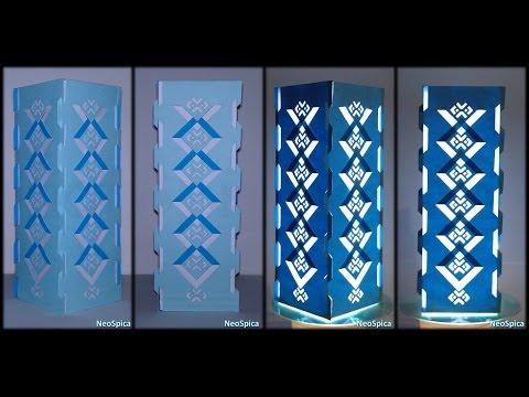 Tutorial 37 - Paper Table Lamp shade / Cutting And Folding