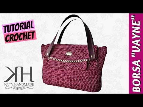 Tutorial uncinetto borsa &amp;quot;Vayne&amp;quot; | Punto trifoglio | How to make crochet bag || Katy Handmade