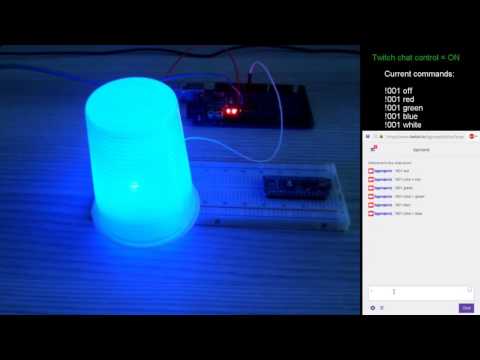 Twitch chat controls stuff: update1: 1led multiple colors