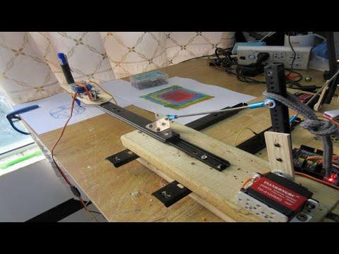 Two Servo and Drawer Slide Pen Plotter