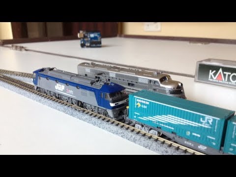 Two trains on an automated layout(Variation-1)