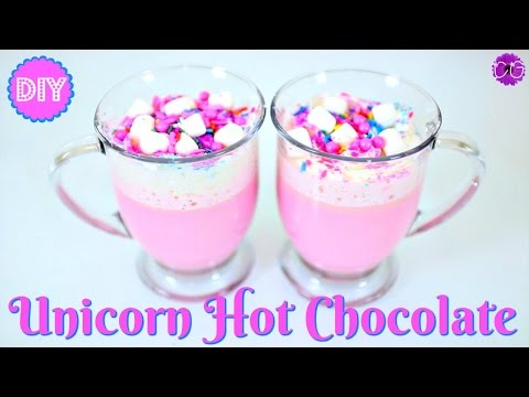 UNICORN HOT CHOCOLATE!  NO FOOD DYE NEEDED!