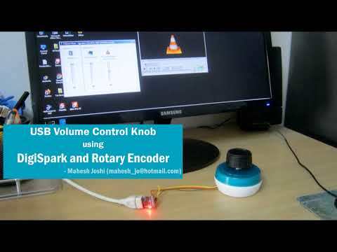 USB Volume Control Knob using DigiSpark and Rotary Encoder