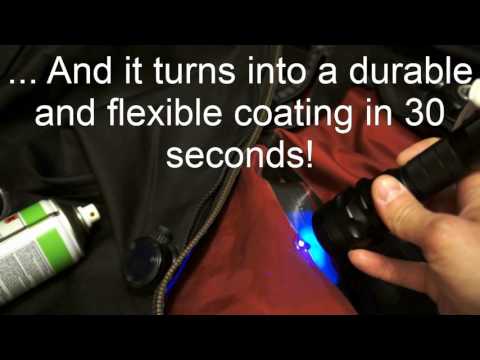 UV glue drysuit repair