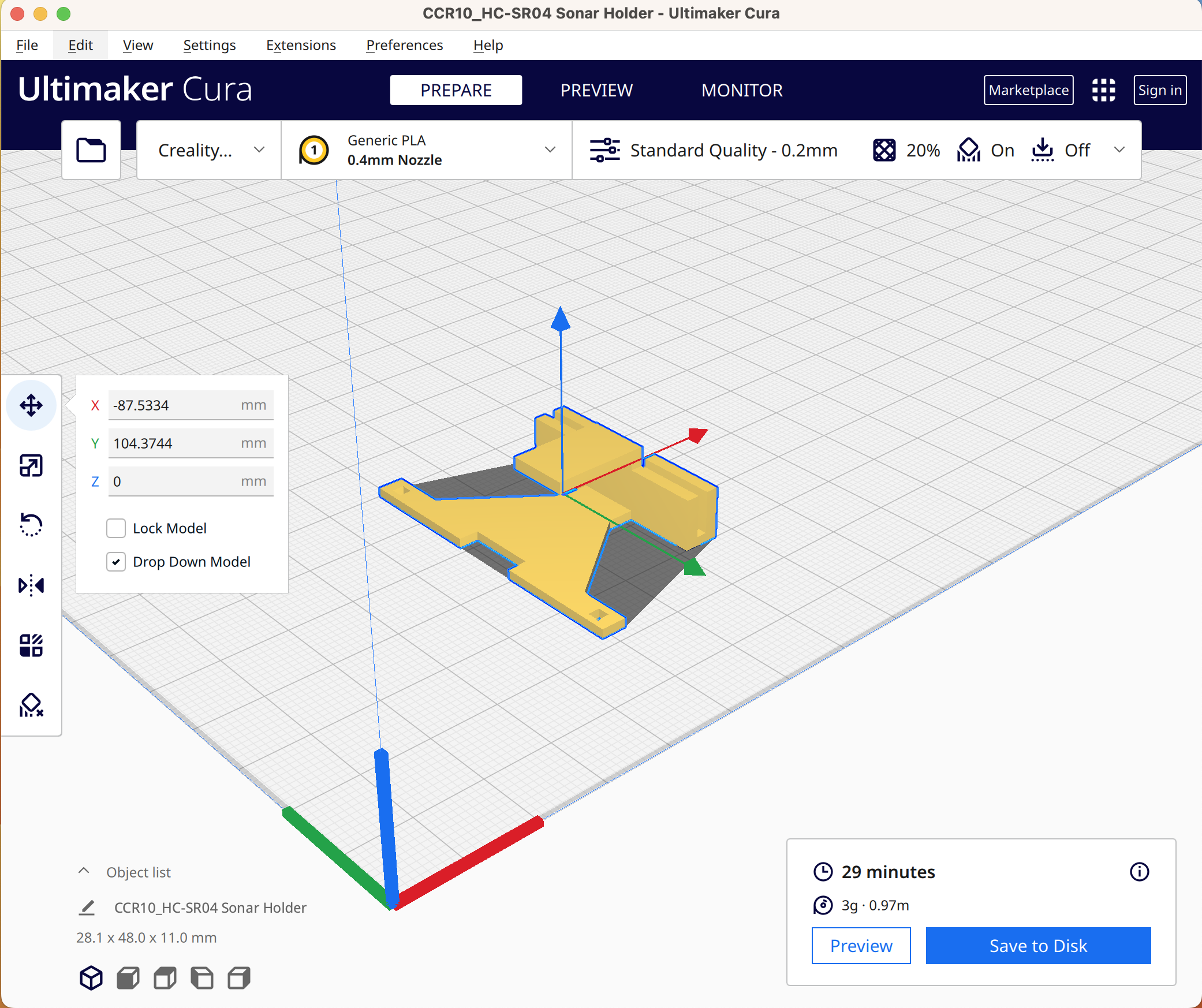 Ultimaker Cura Software Sonar Holder.png