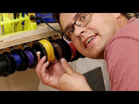 Ultimate DIY Wire Spool Hanger (with removable spools!)