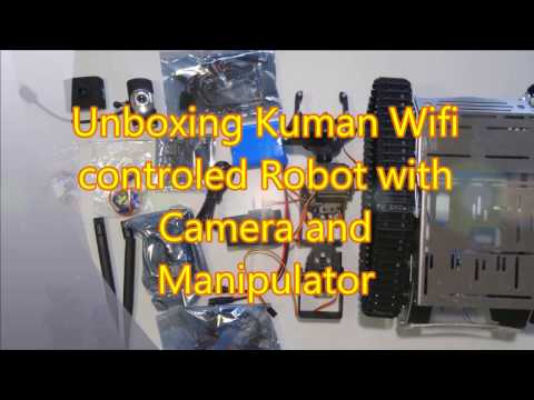 Unboxing Kuman WiFi Robot with Camera and Manipulator