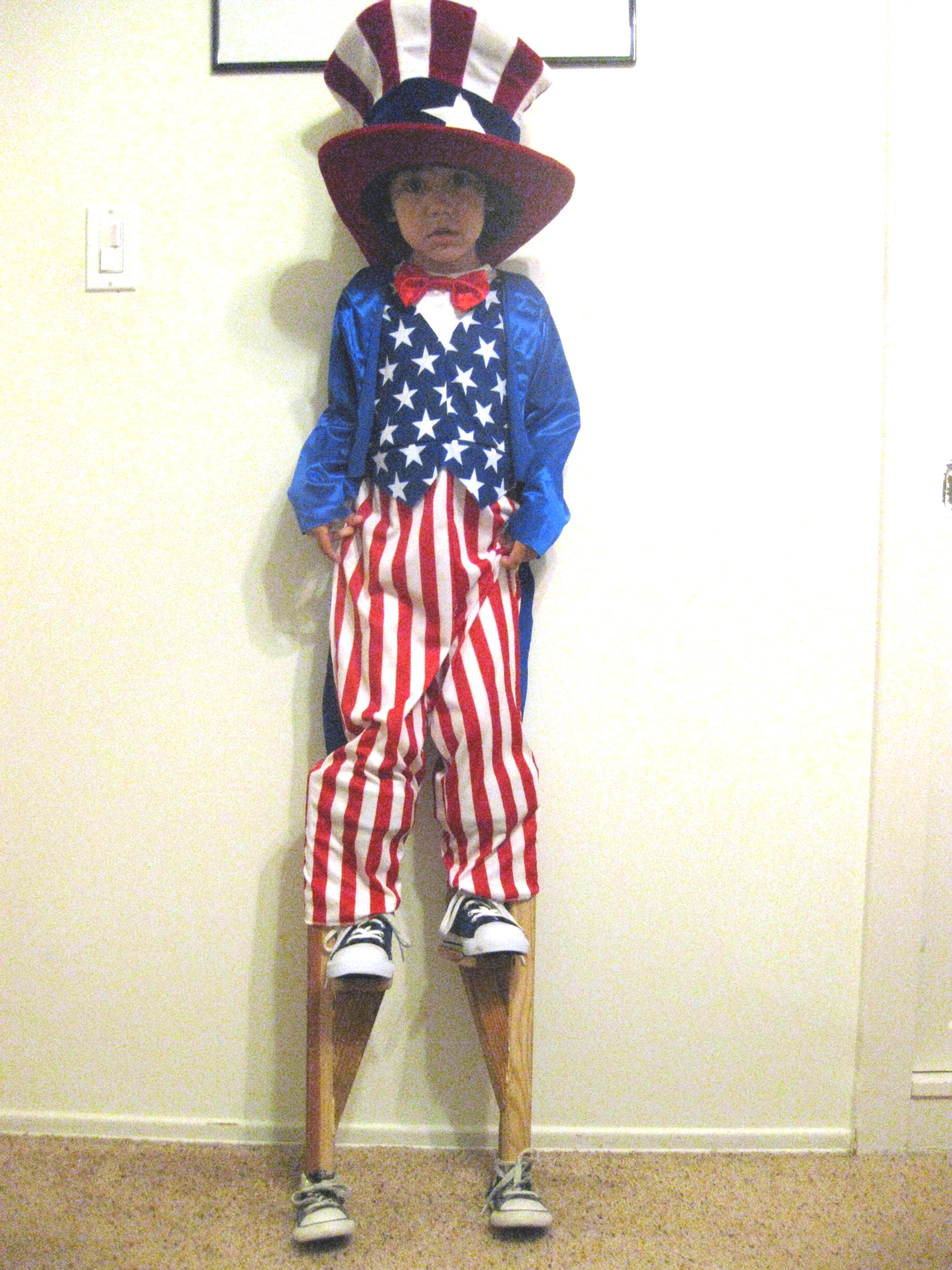 Uncle Sam kid stilts 2.JPG