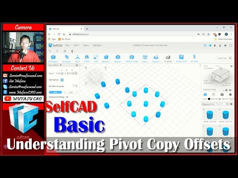 Understanding SelfCAD Polar Array With Pivot Copy Offset