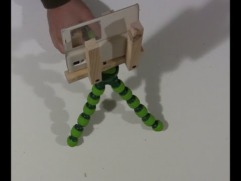 Universal cellphone tripod mount for first youtube camera