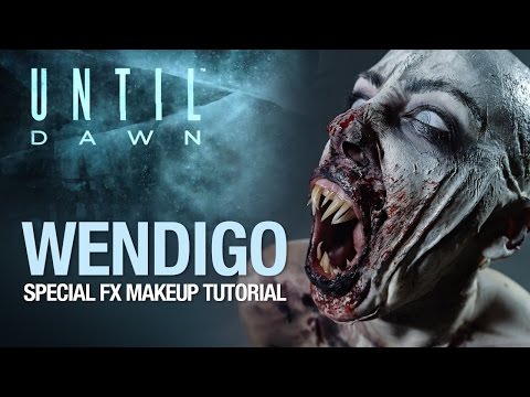 Until Dawn wendigo halloween makeup tutorial